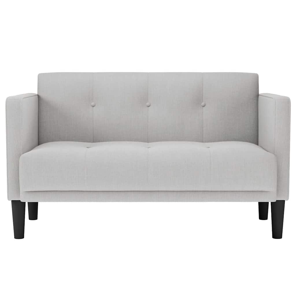 felhőszürke szövet loveseat kanapé 111 cm