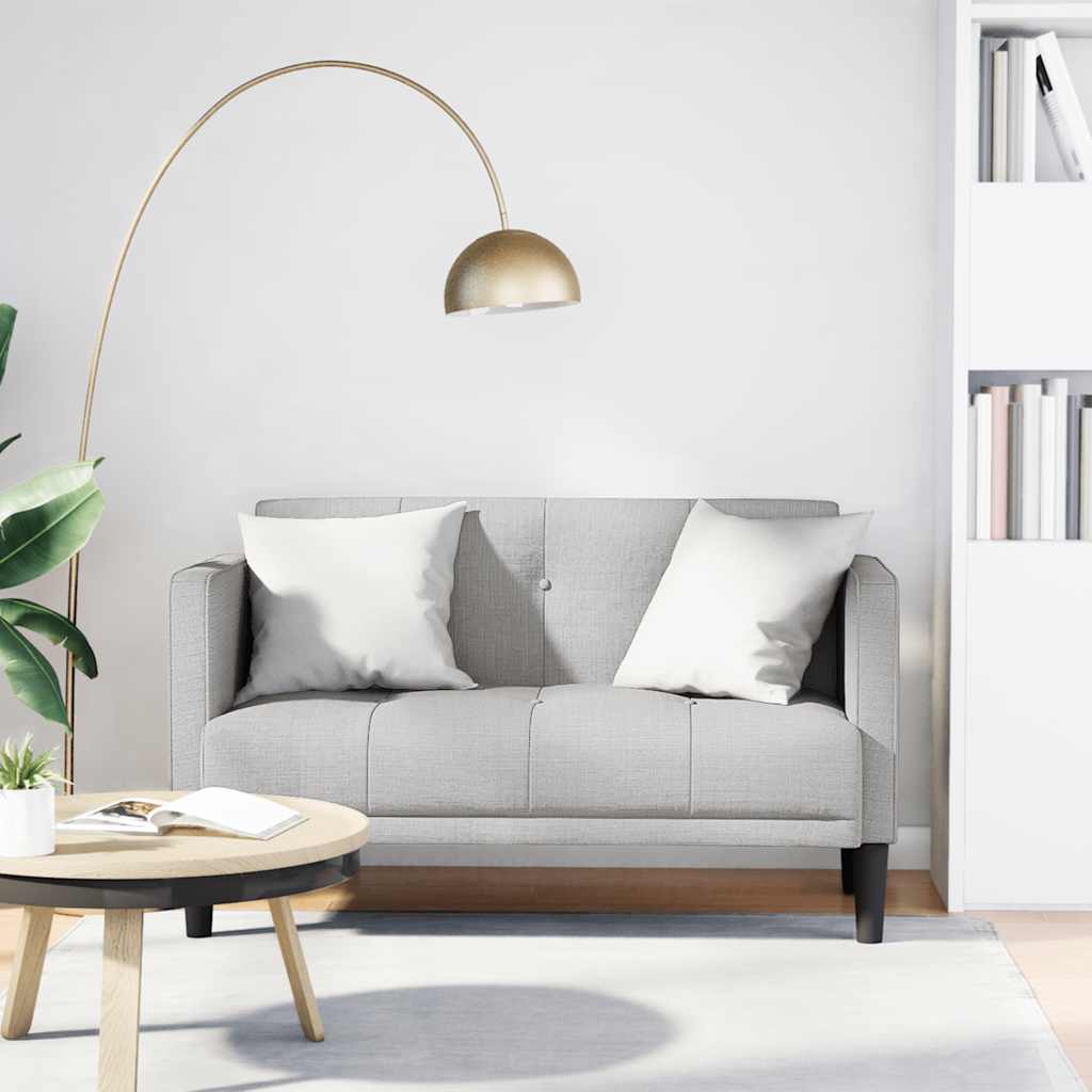 felhőszürke szövet loveseat kanapé 111 cm