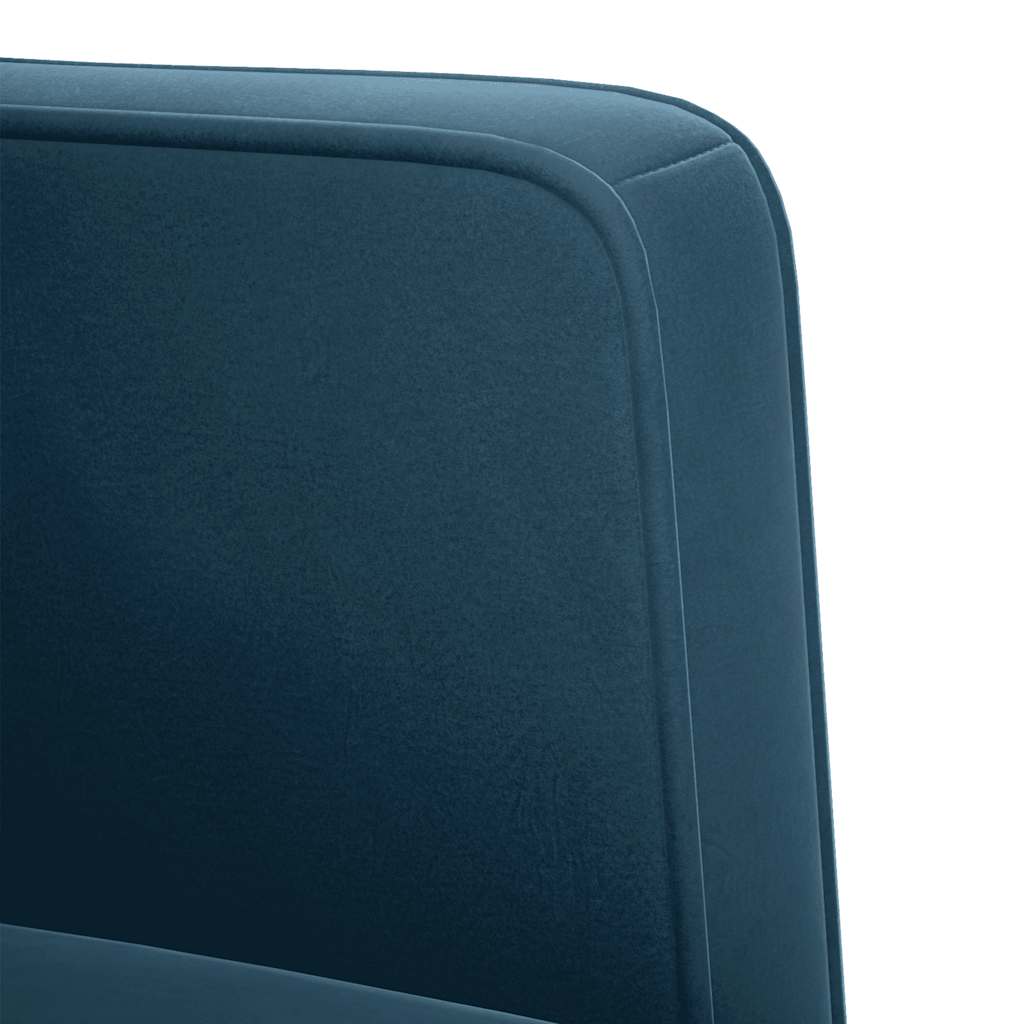 kék bársony loveseat kanapé 111 cm