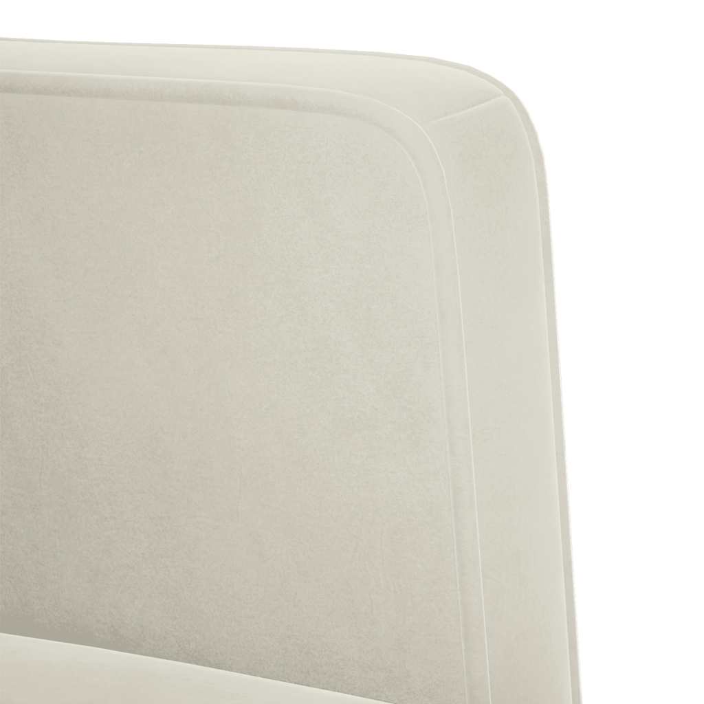 krém bársony loveseat kanapé 111 cm