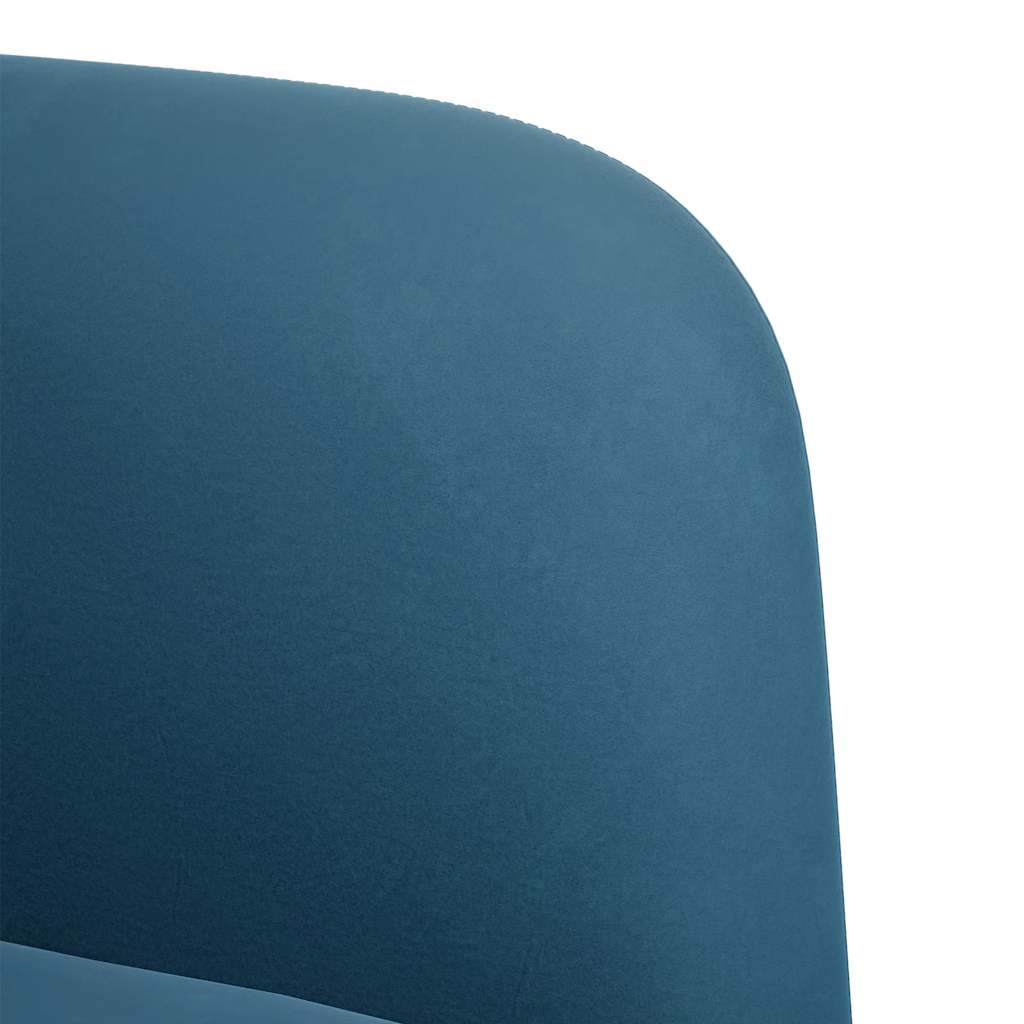 kék bársony loveseat kanapé 109 cm