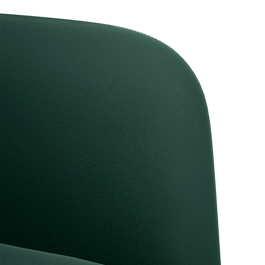 sötétzöld bársony loveseat kanapé 109 cm