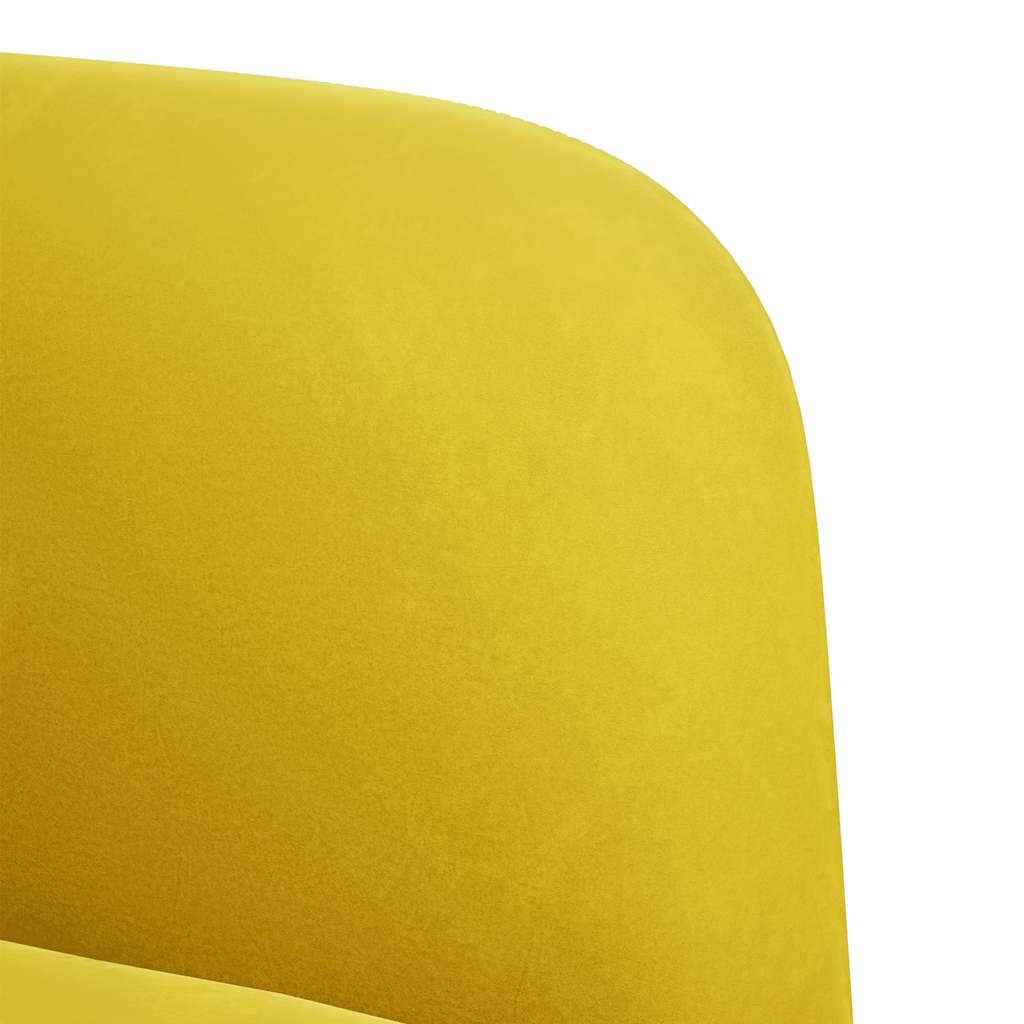 sárga bársony loveseat kanapé 109 cm