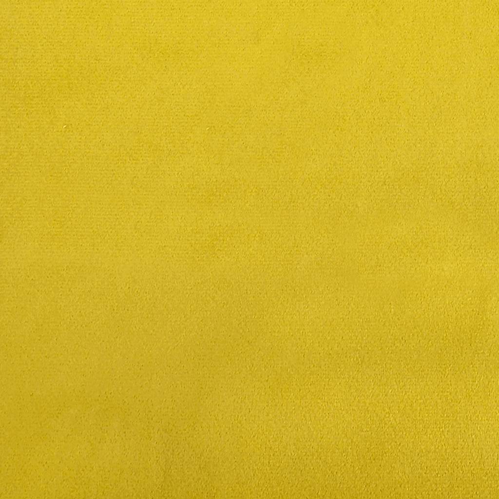 sárga bársony loveseat kanapé 109 cm