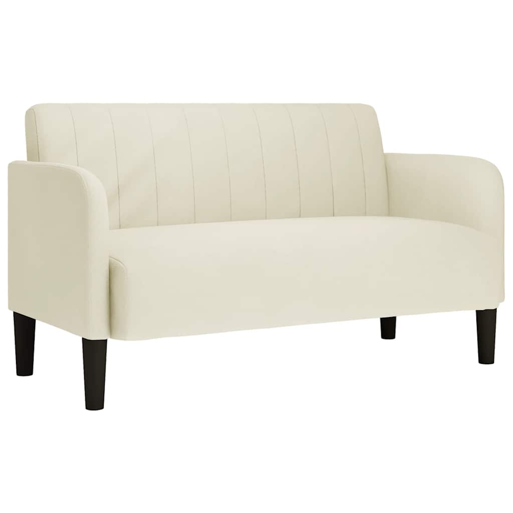 krém bársony loveseat kanapé 109 cm