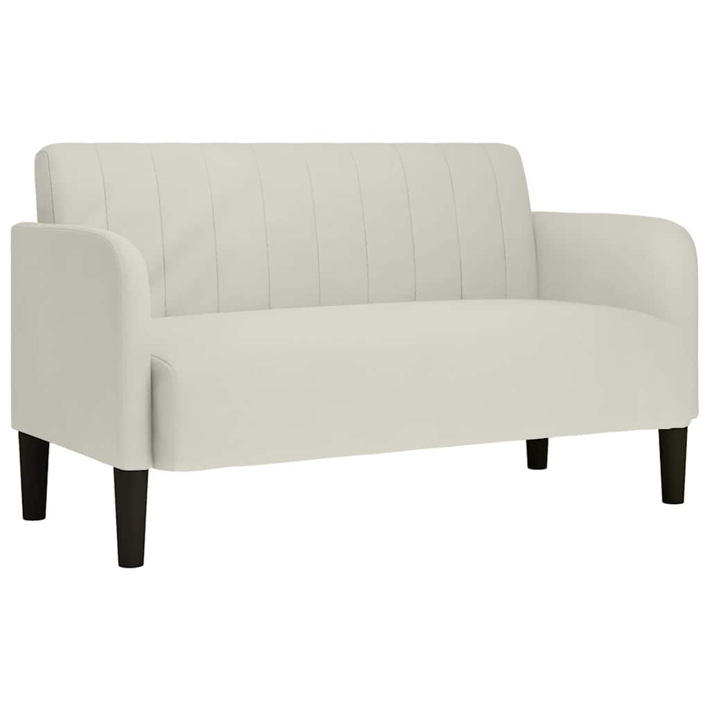 krém bársony loveseat kanapé 109 cm