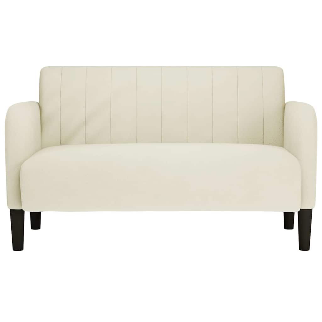 krém bársony loveseat kanapé 109 cm