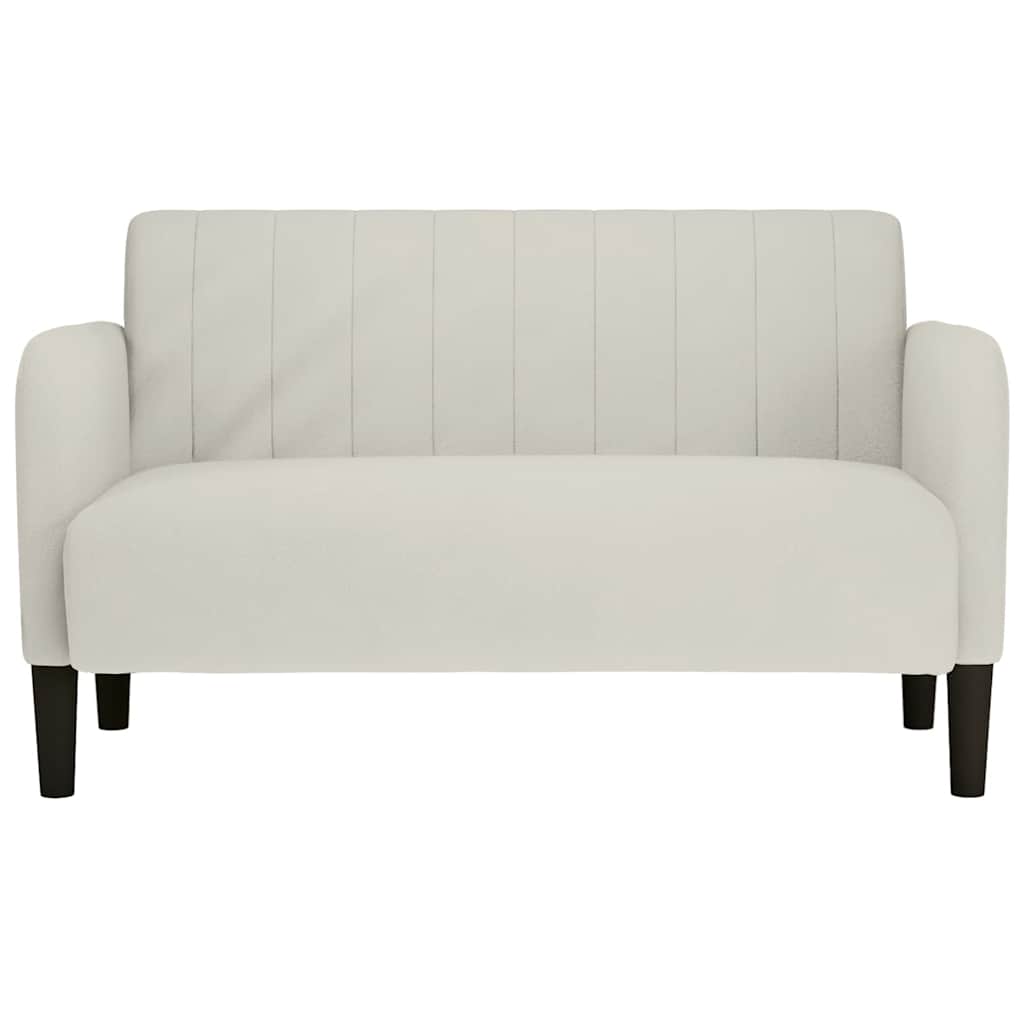 krém bársony loveseat kanapé 109 cm