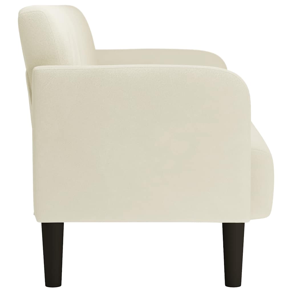 krém bársony loveseat kanapé 109 cm