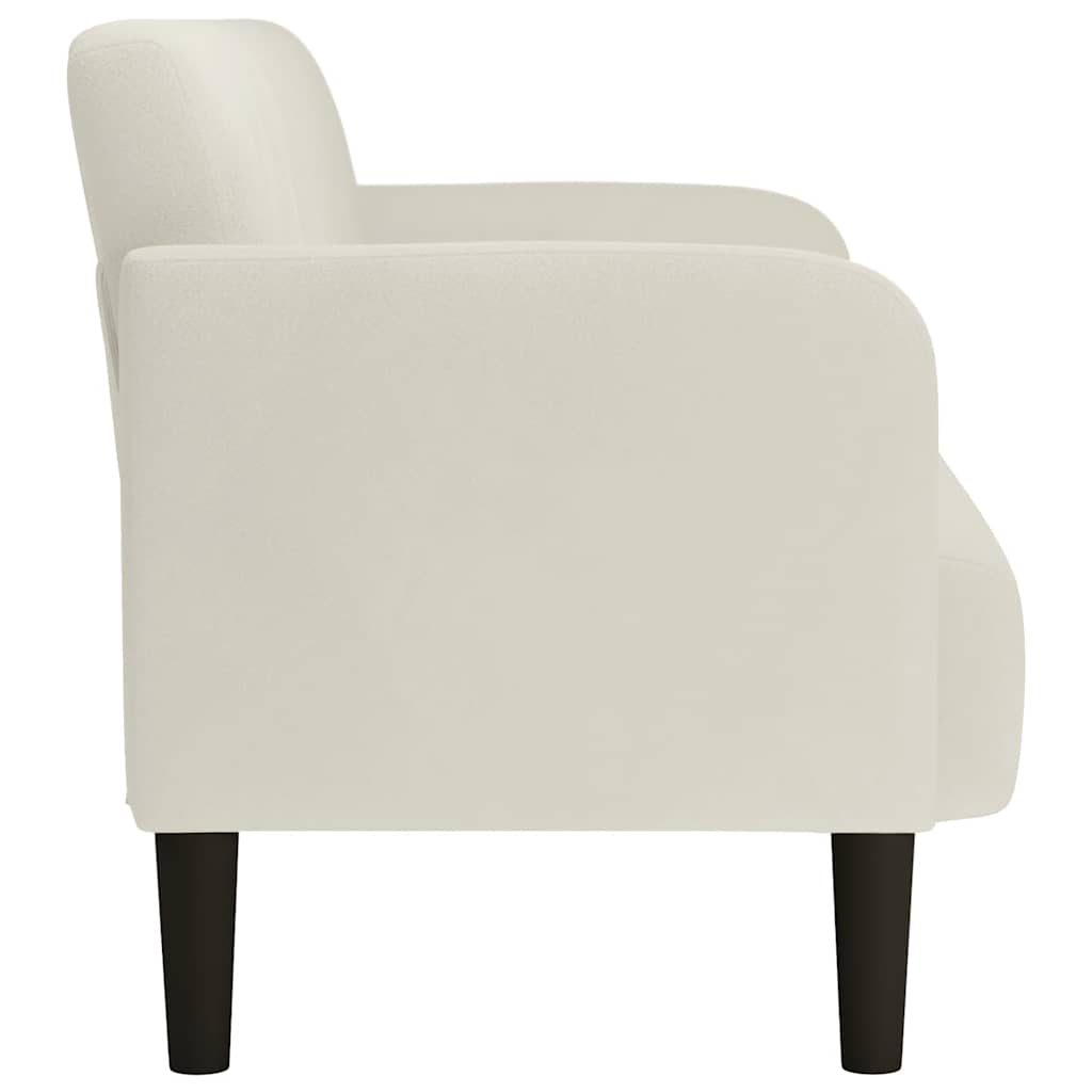 krém bársony loveseat kanapé 109 cm