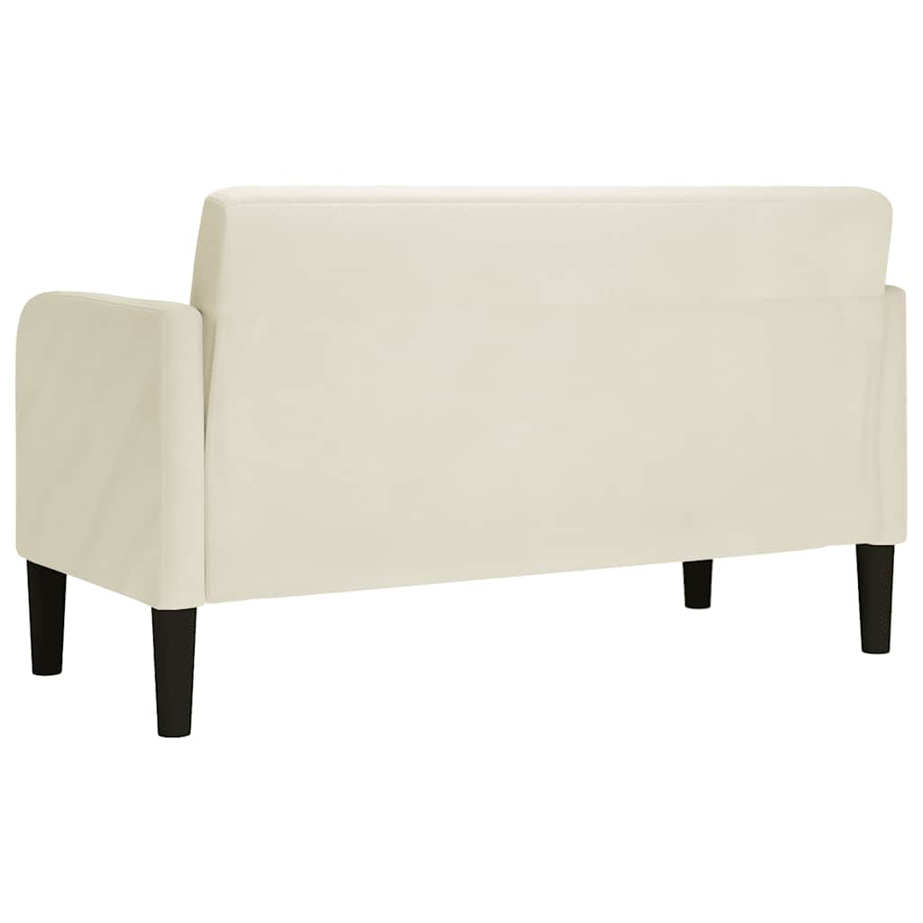 krém bársony loveseat kanapé 109 cm