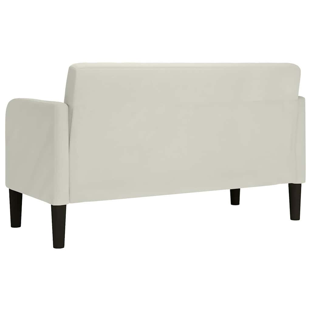 krém bársony loveseat kanapé 109 cm