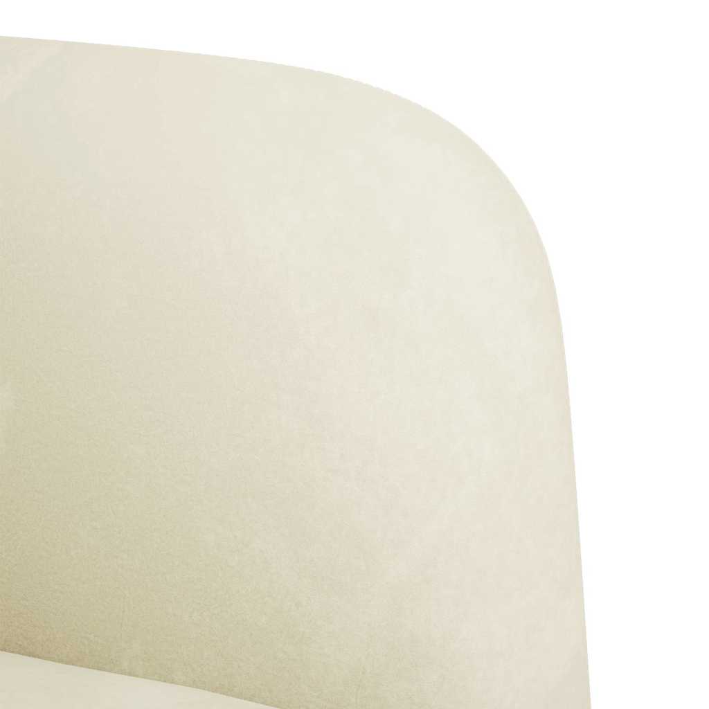 krém bársony loveseat kanapé 109 cm