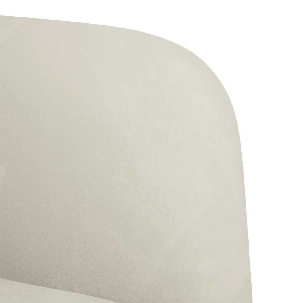krém bársony loveseat kanapé 109 cm