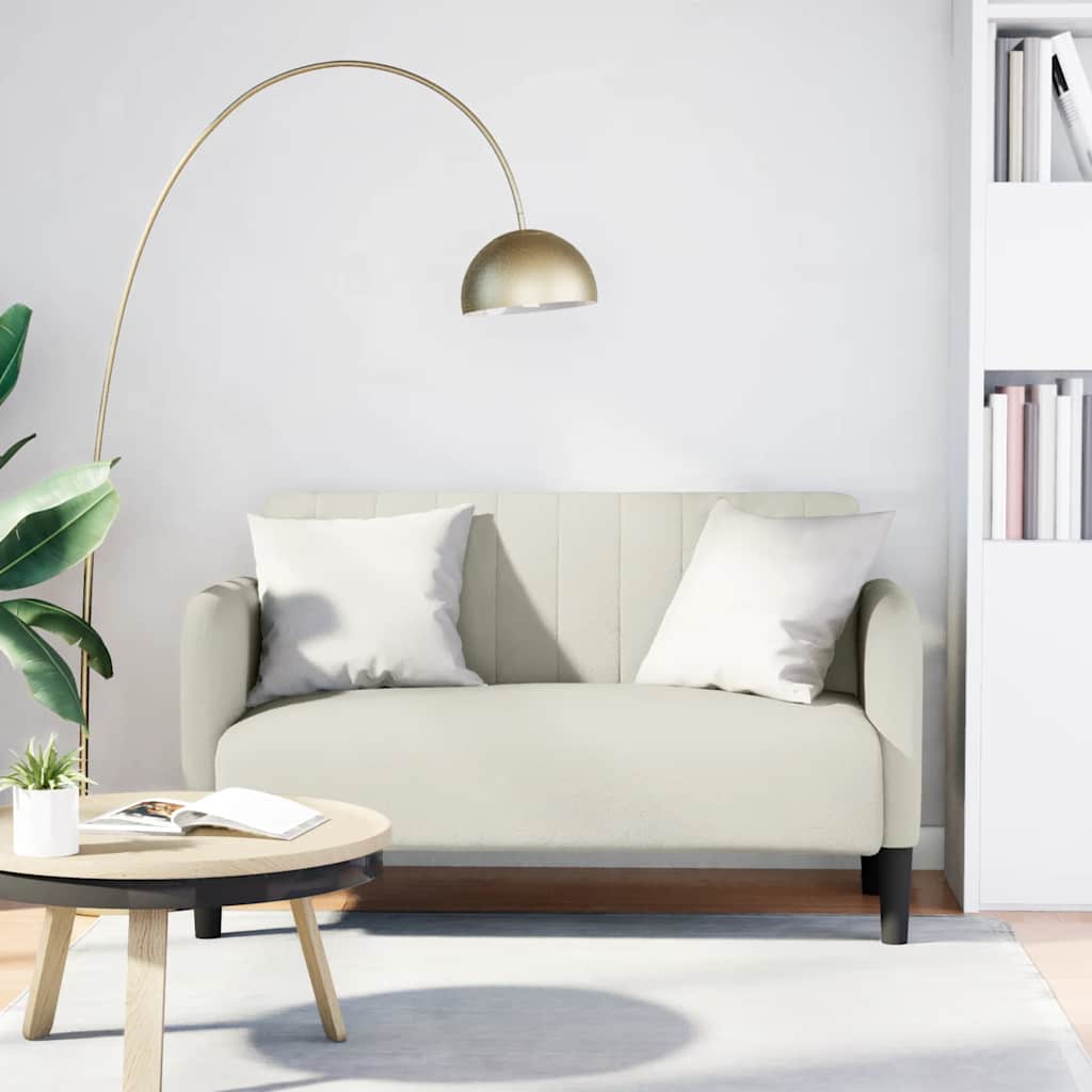krém bársony loveseat kanapé 109 cm