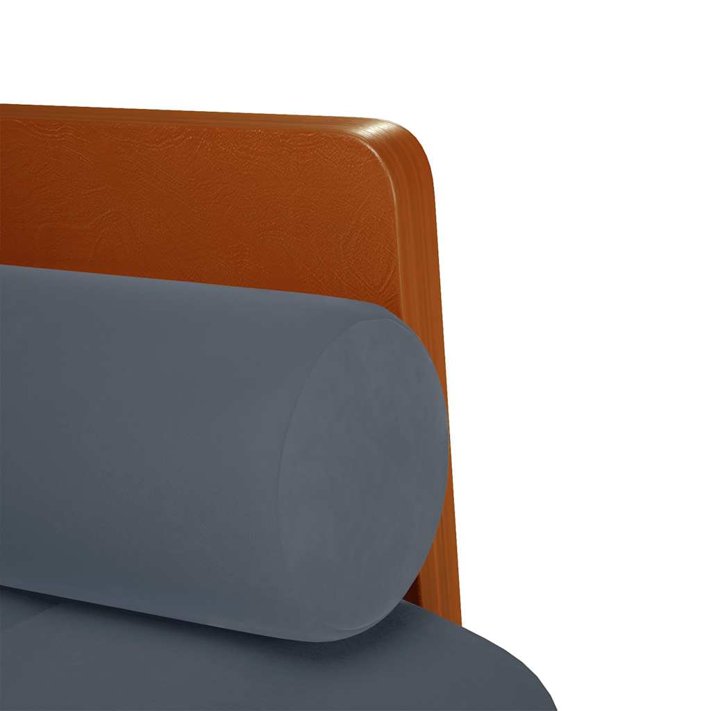 sötétszürke bársony loveseat kanapé párnákkal 110 cm