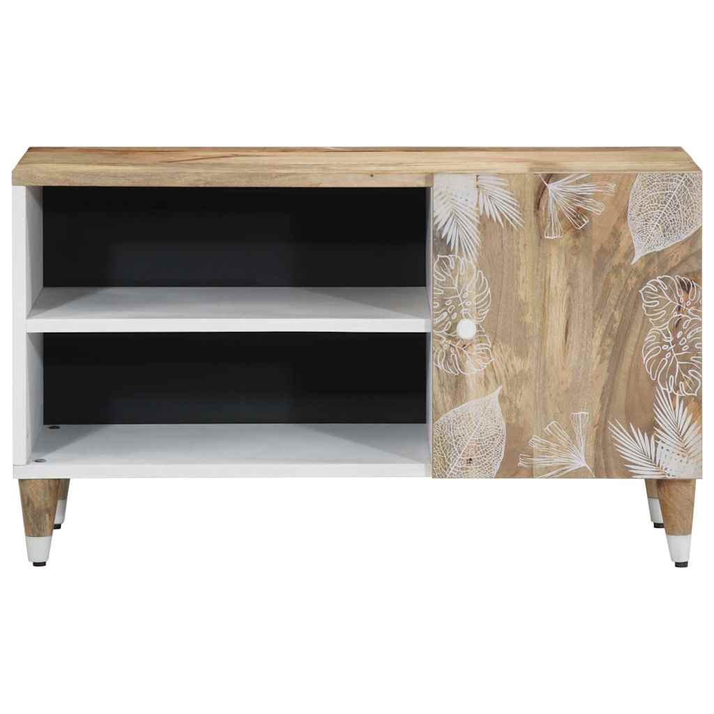 tömör mangófa TV-szekrény 80x31,5x46 cm