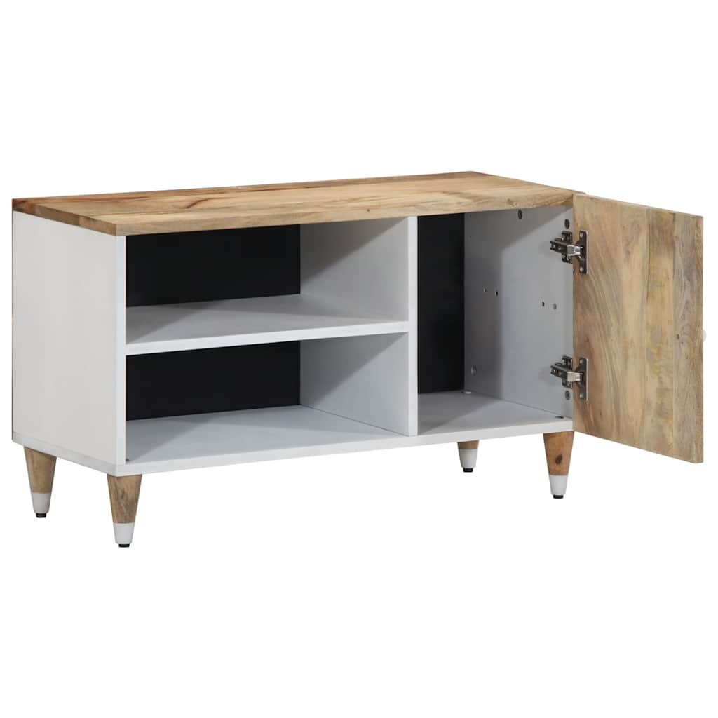 tömör mangófa TV-szekrény 80x31,5x46 cm