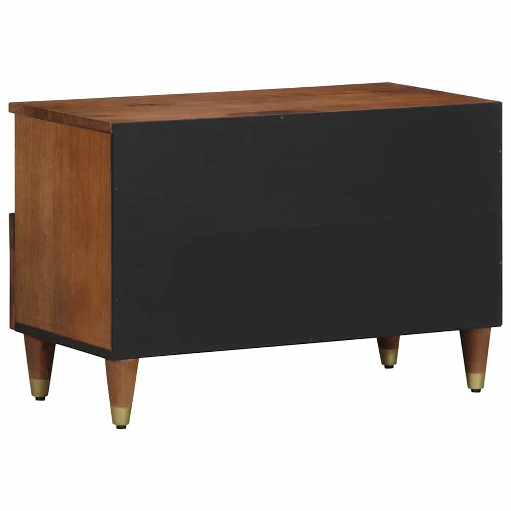 TV szekrény fiókkal Méz barna 70 x 33 x 46 cm Tömör Mangófát