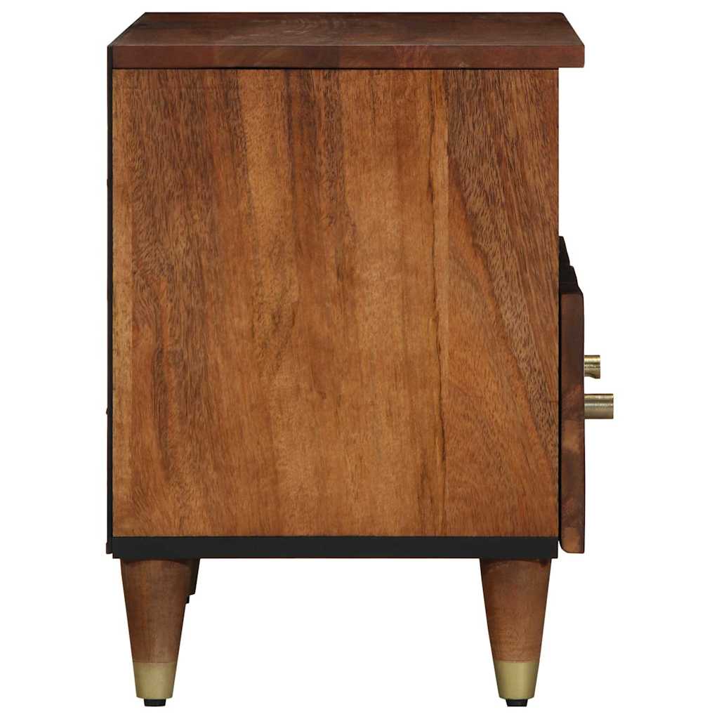 TV szekrény fiókkal Méz barna 70 x 33 x 46 cm Tömör Mangófát