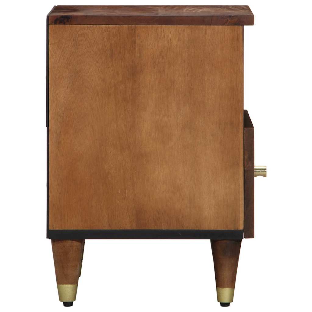 Éjjeliszekrény 2 pcs Méz barna 40 x 33 x 46 cm Tömör Mangófát