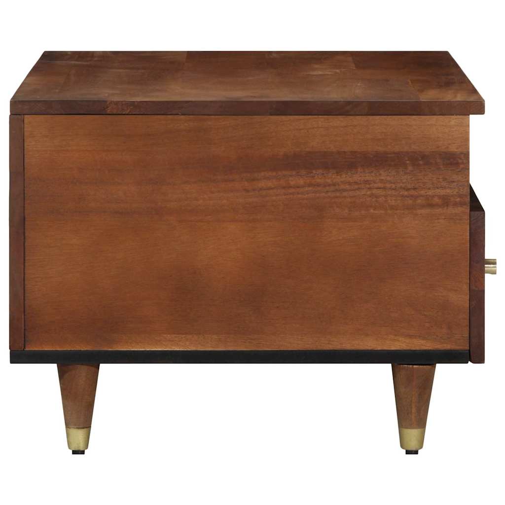 Dohányzóasztal fiókkal Méz barna 80 x 54 x 40 cm Tömör Mangófát