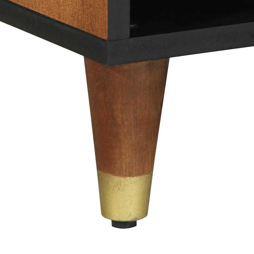 TV szekrény fiókkal Méz barna 100 x 33 x 46 cm Tömör Mangófát
