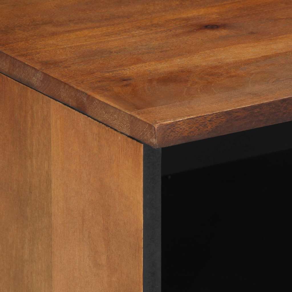 TV szekrény fiókkal Méz barna 80 x 33 x 46 cm Tömör Mangófát
