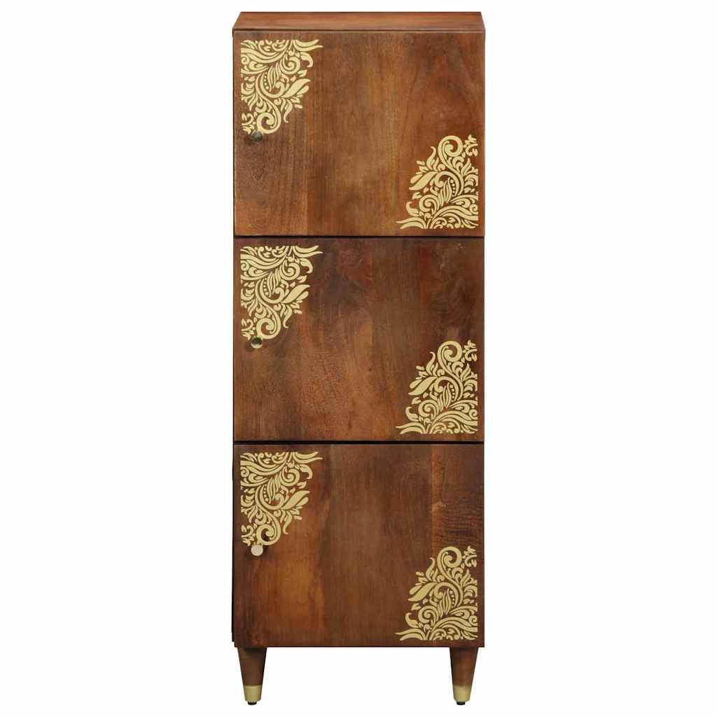 Magasfiú polcokkal Barna 40 x 33 x 110 cm Tömör Mangófát