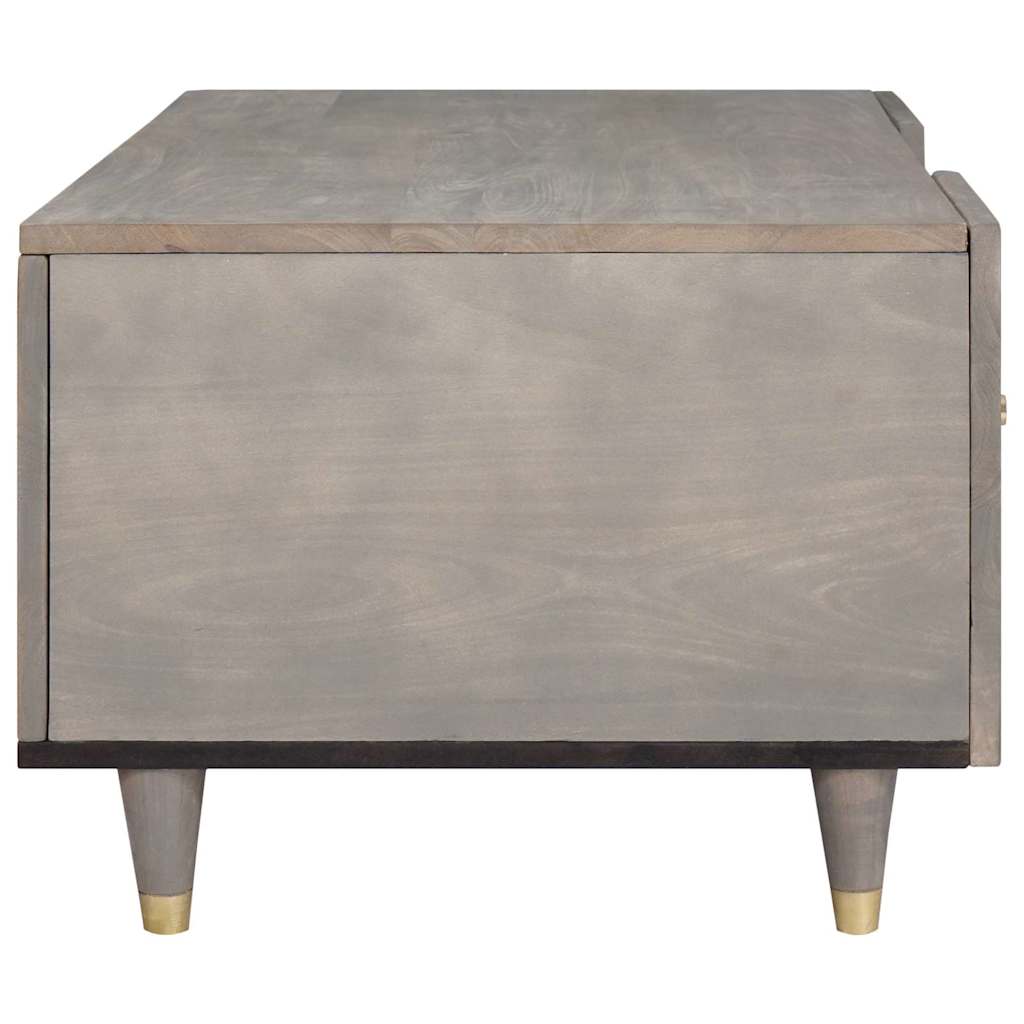 Dohányzóasztal Szürke 100 x 54 x 40 cm Tömör Mangófát