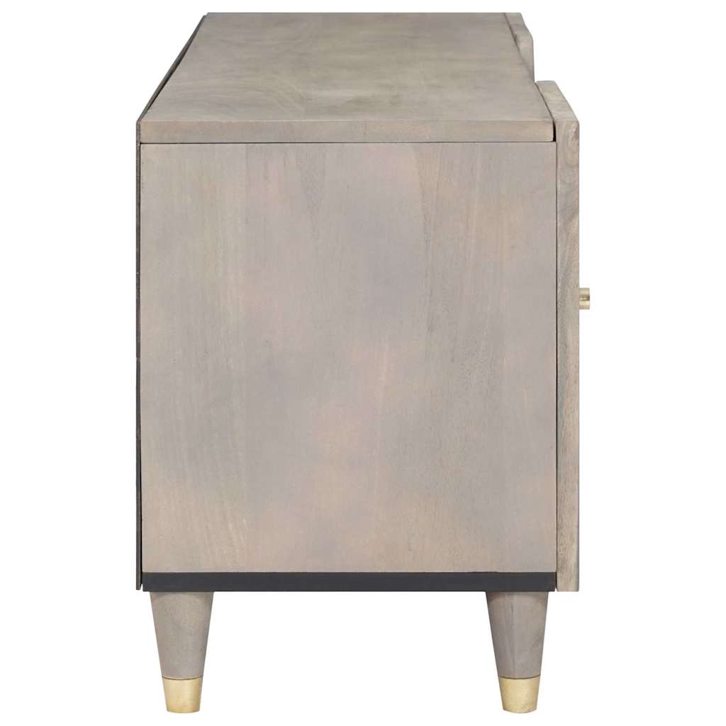 TV szekrény fiókkal Szürke 105 x 33 x 46 cm Tömör Mangófát