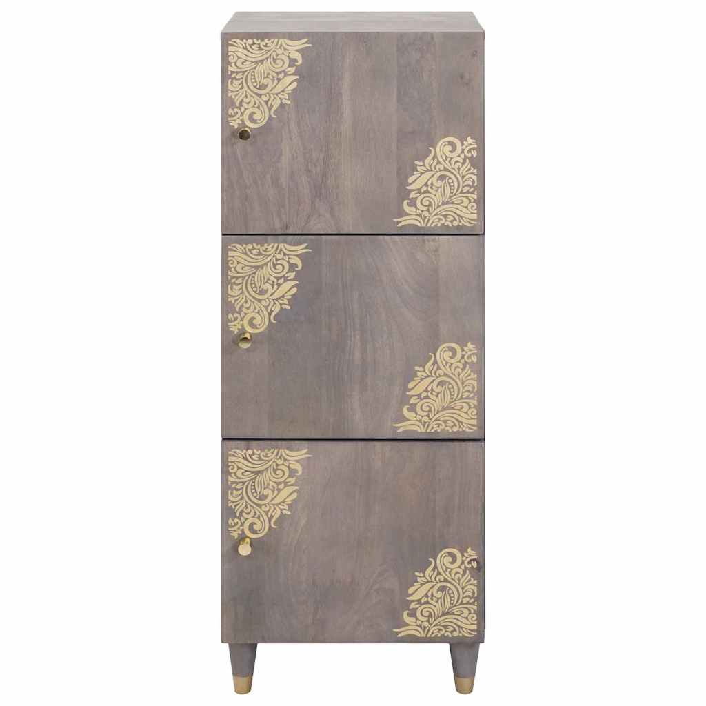 Magasfiú Szürke és Arany 40 x 33 x 110 cm Tömör Mangófát