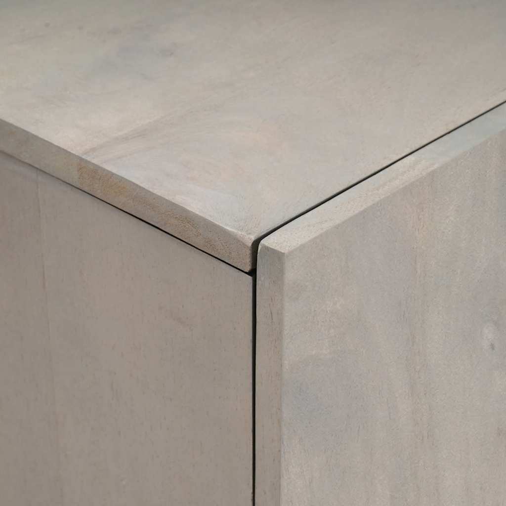 Magasfiú Szürke és Arany 60 x 33 x 100 cm Tömör Mangófát
