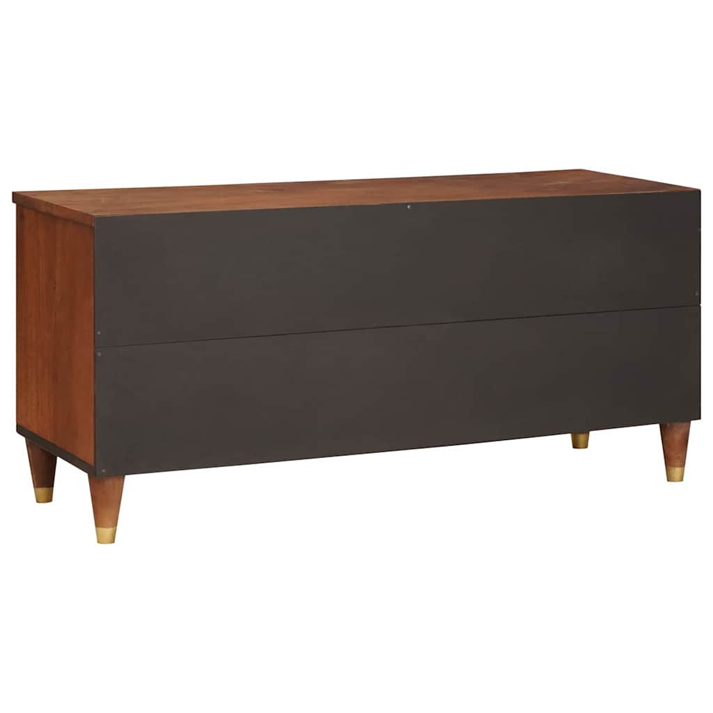 TV szekrény fiókkal Barna 100 x 33,5 x 46 cm Tömör Mangófát