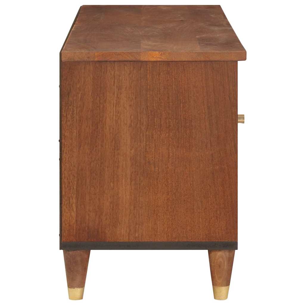 TV szekrény fiókkal Barna 100 x 33,5 x 46 cm Tömör Mangófát