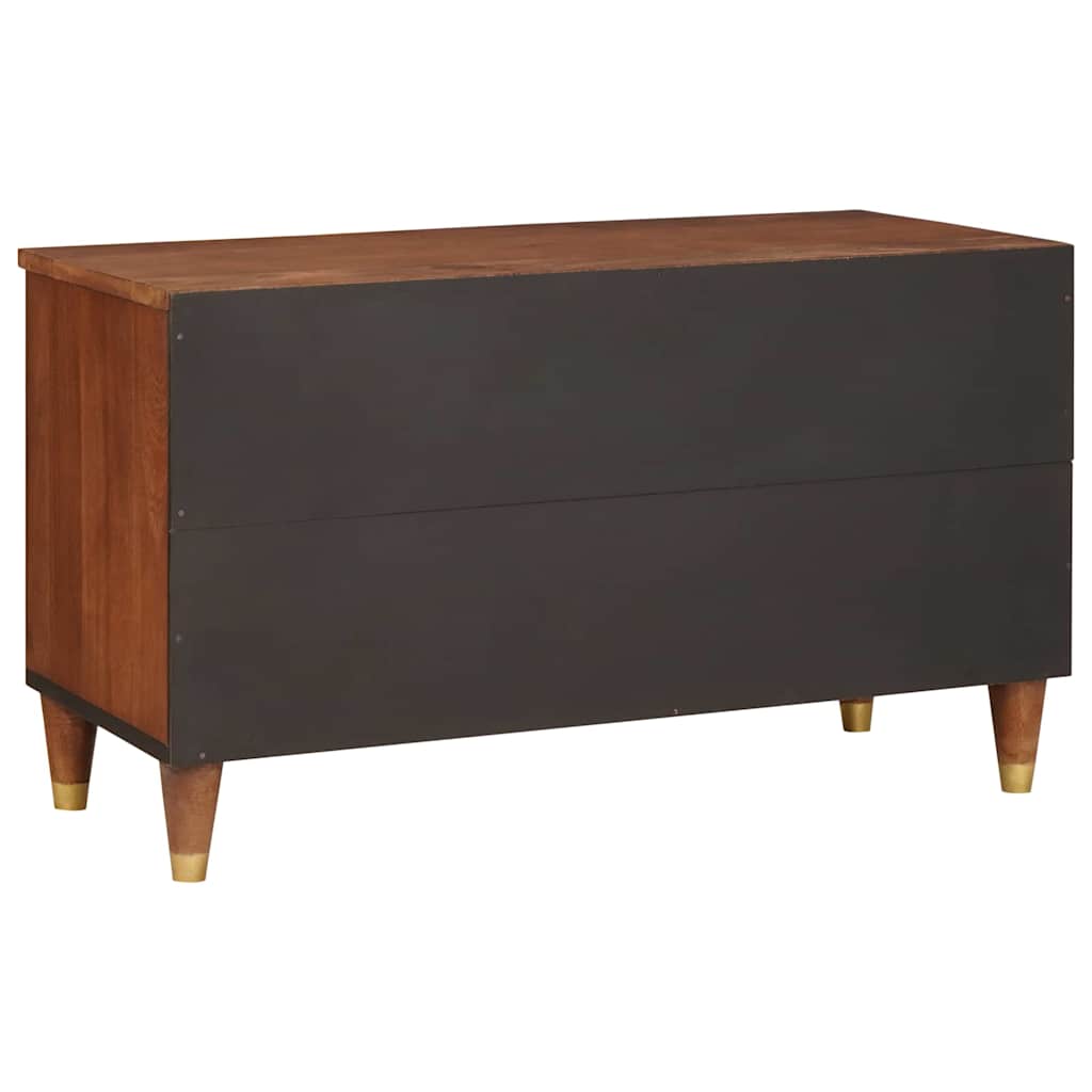 TV szekrény fiókkal Barna 80 x 33,5 x 46 cm Tömör Mangófát