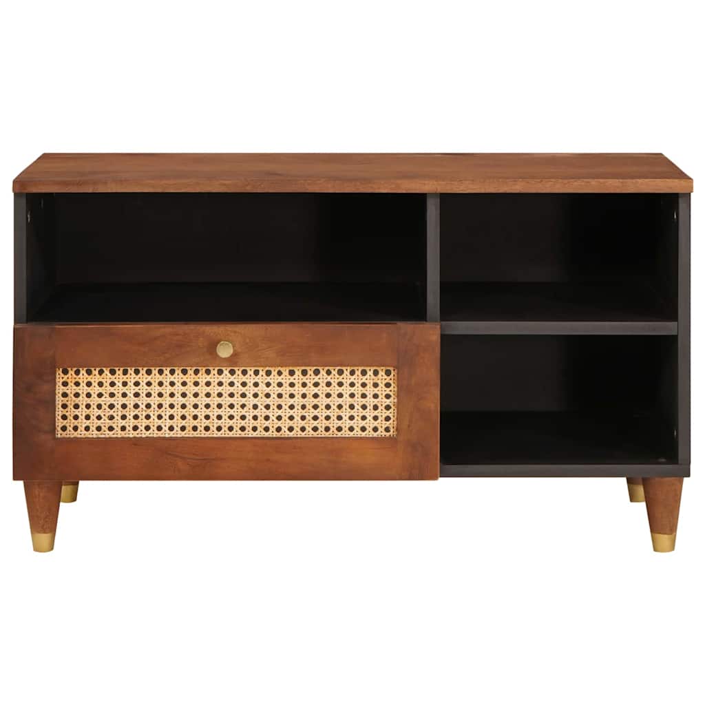 TV szekrény fiókkal Barna 80 x 33,5 x 46 cm Tömör Mangófát