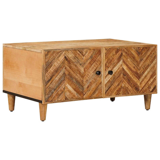 Dohányzóasztal Barna 80 x 50 x 40 cm Tömör Mangófát