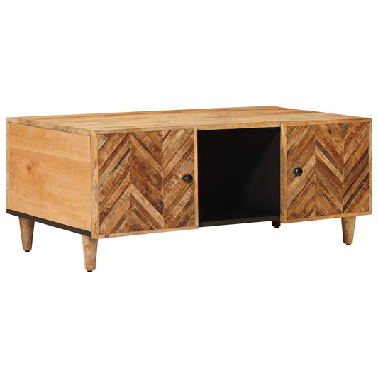 Dohányzóasztal Barna 100 x 54 x 40 cm Tömör Mangófát