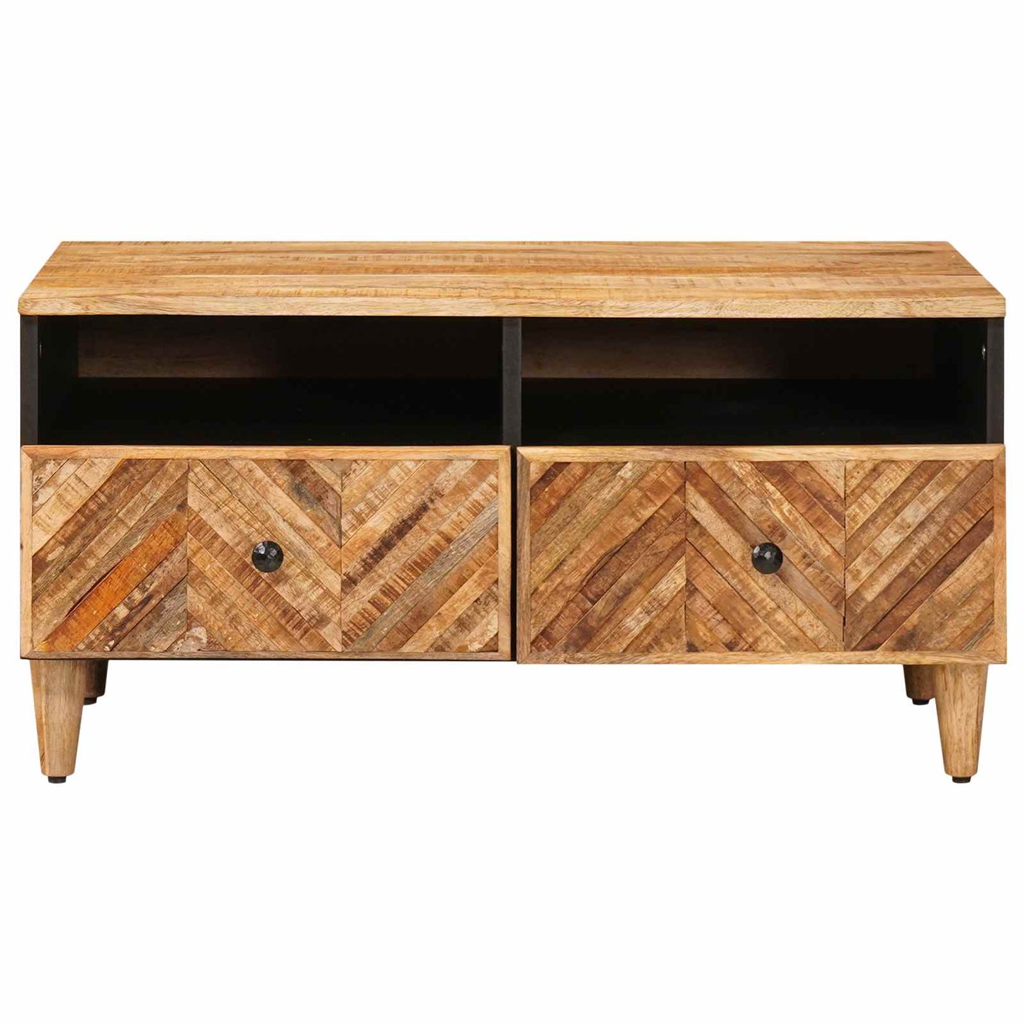 Dohányzóasztal fiókkal Barna 80 x 54 x 40 cm Tömör Mangófát