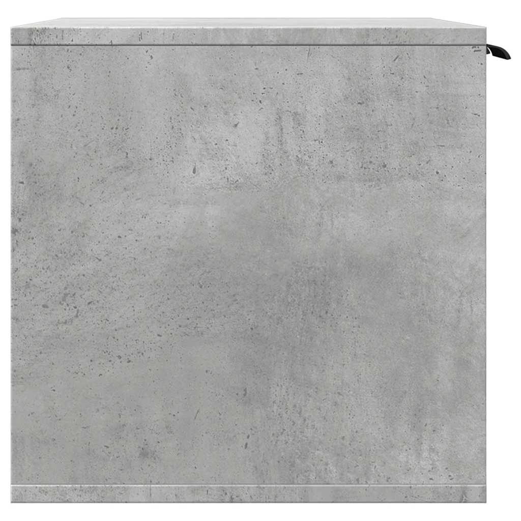 betonszürke szerelt fa macskaalomdoboz 60 x 40 x 40 cm