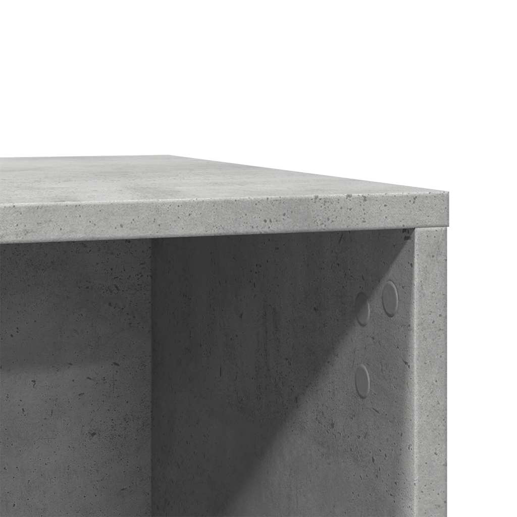 betonszürke szerelt fa macskaalomdoboz 60 x 40 x 40 cm