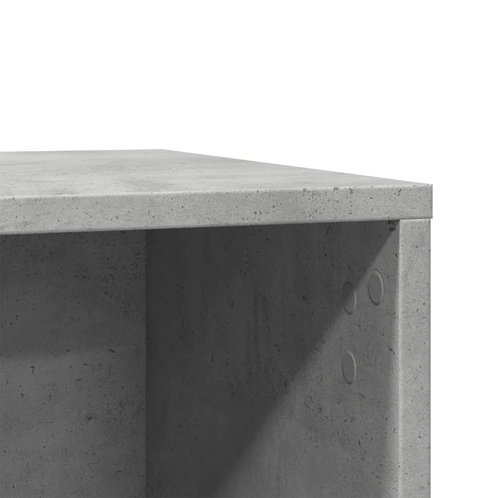 betonszürke szerelt fa macskaalomdoboz 80 x 50 x 45 cm