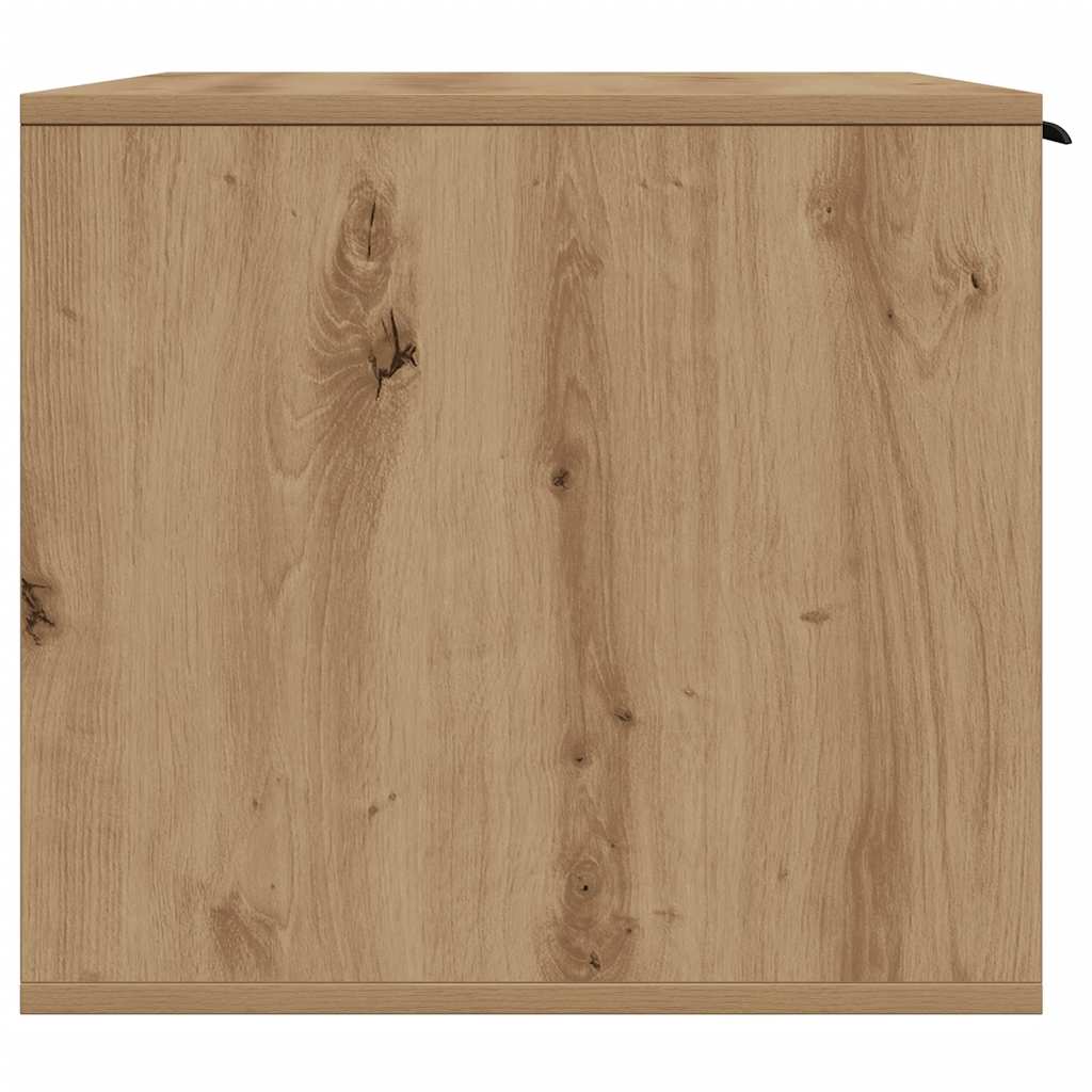 kézműves tölgy színű szerelt fa macskaalomdoboz 80 x 50 x 45 cm