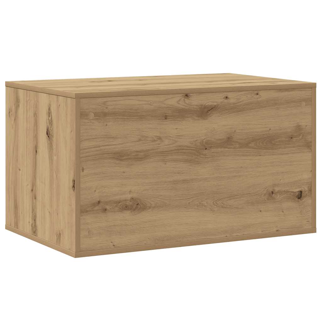 kézműves tölgy színű szerelt fa macskaalomdoboz 80 x 50 x 45 cm