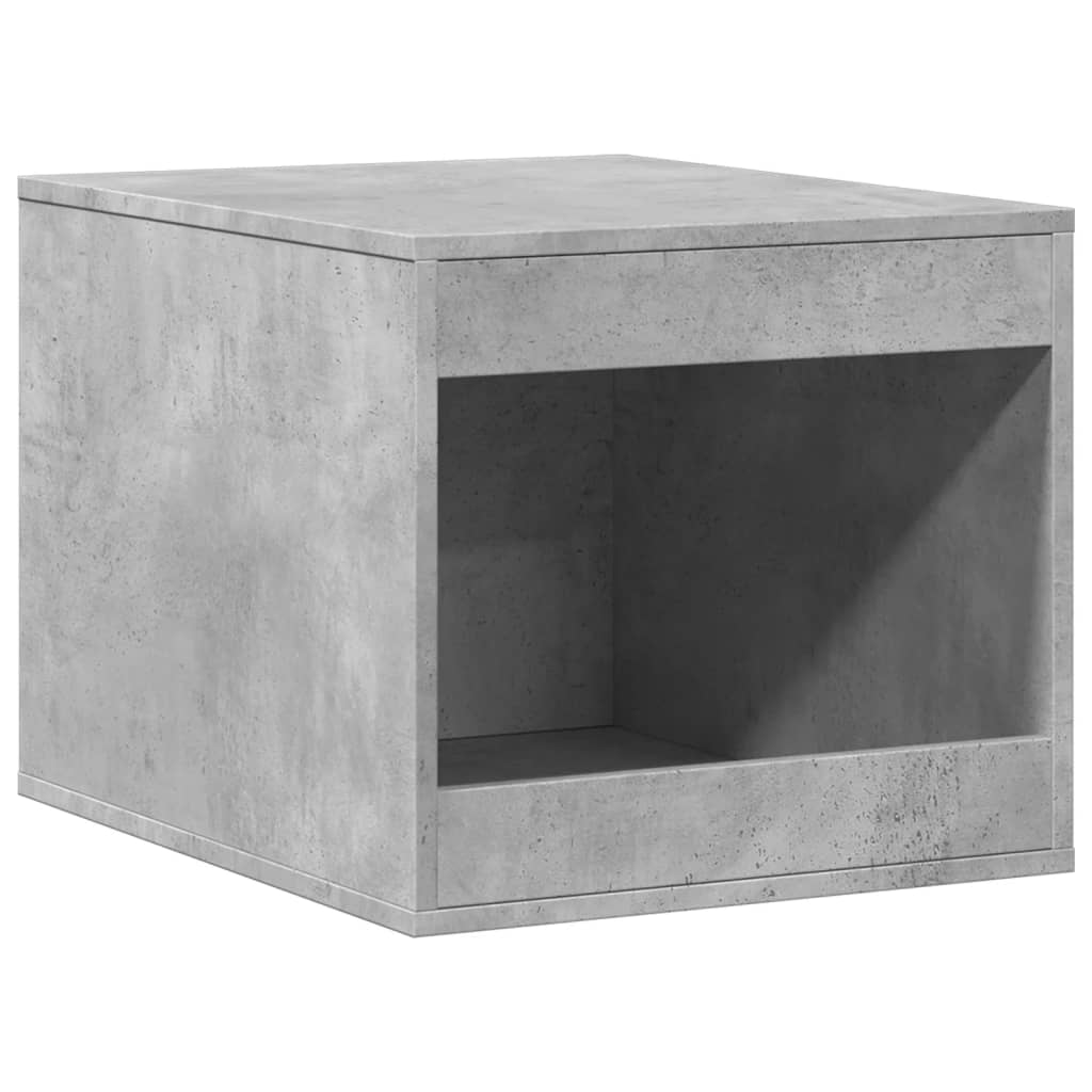 betonszürke szerelt fa macskaalomdoboz 47 x 59 x 42 cm