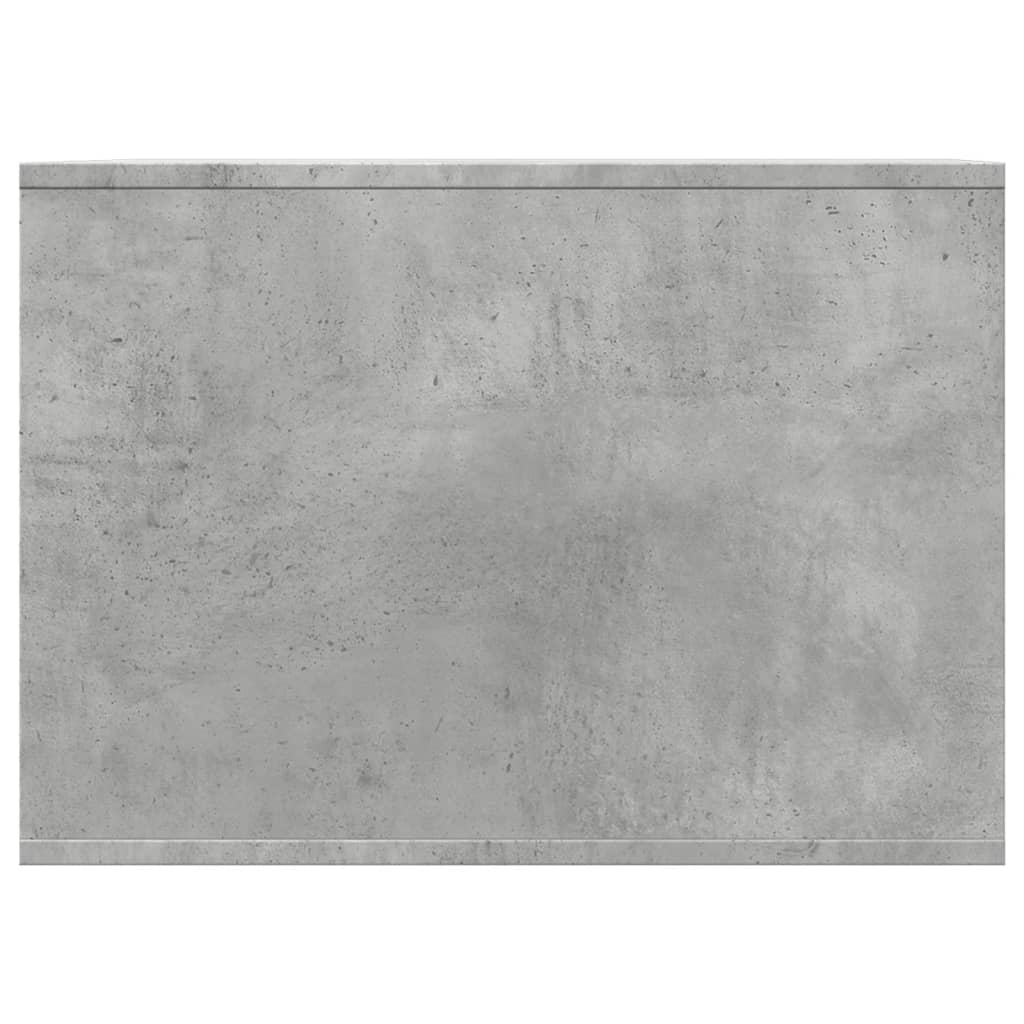 betonszürke szerelt fa macskaalomdoboz 47 x 59 x 42 cm