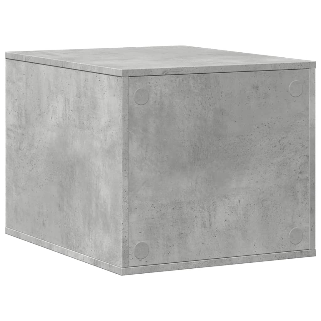 betonszürke szerelt fa macskaalomdoboz 47 x 59 x 42 cm