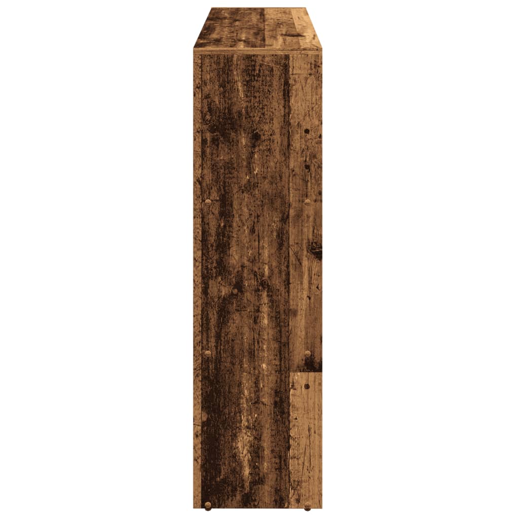 3 szintes antik színű elválasztó könyvespolc 137,5x29x103,5 cm