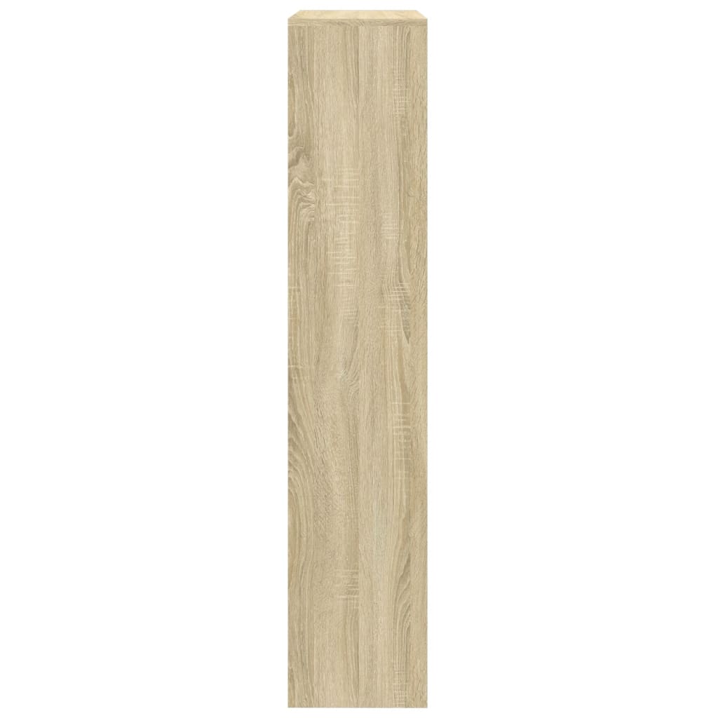 4 szintes sonoma tölgy elválasztó könyvespolc 143,5x29x143,5 cm